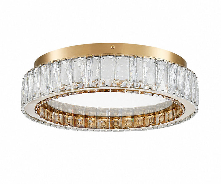 Stainless Steel Flush Mount with Clear and Crystals by Bethel - view 11