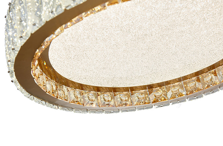 Stainless Steel Flush Mount with Clear and Crystals by Bethel - view 13