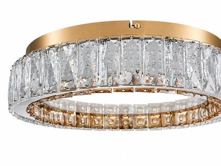 Stainless Steel Flush Mount with Clear and Crystals by Bethel - view 15