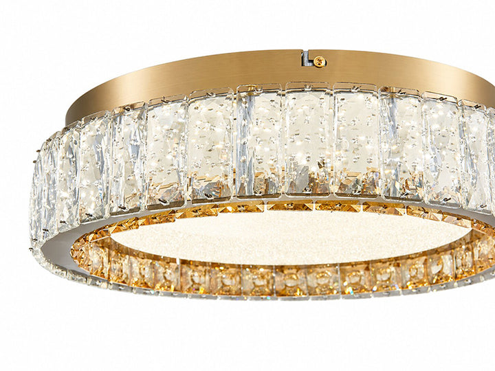 Stainless Steel Flush Mount with Clear and Crystals by Bethel - view 16