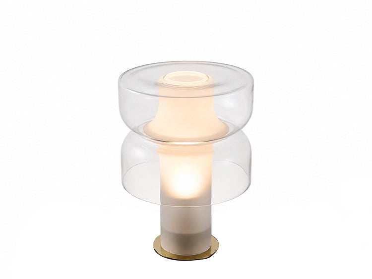 White Glass Table Lamp by Bethel - view 3