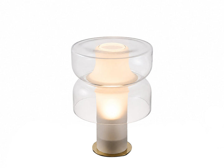 White Glass Table Lamp by Bethel - view 3