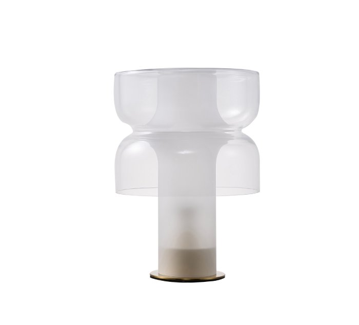 White Glass Table Lamp by Bethel - view 5