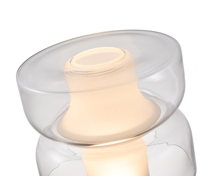 White Glass Table Lamp by Bethel - view 7