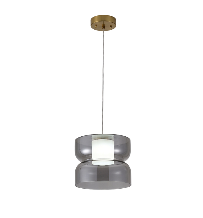 Smoke Glass Pendant by Bethel - view 3