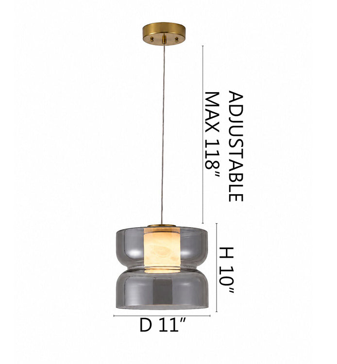 Smoke Glass Pendant by Bethel - view 6