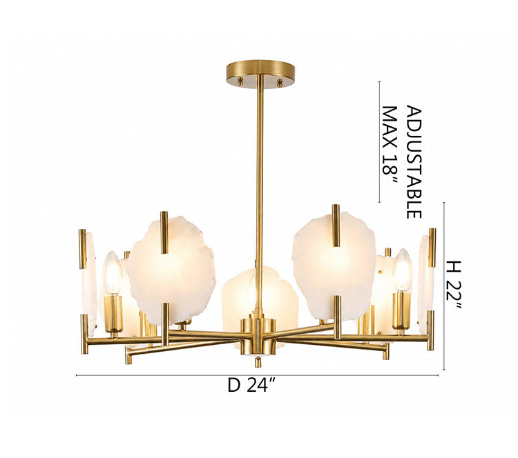 Brass Chandelier (MH07) by Bethel - view 6