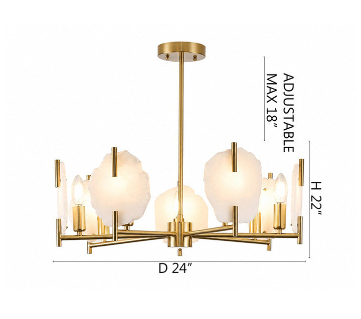 Brass Chandelier (MH07) by Bethel - view 6