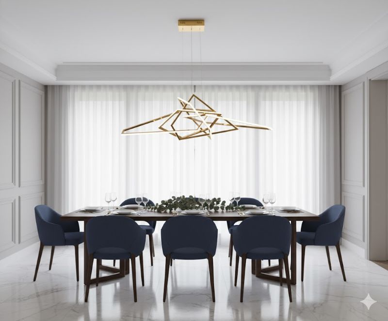 Stainless Steel LED Chandelier with Acrylic Diffusers by Bethel - view 38