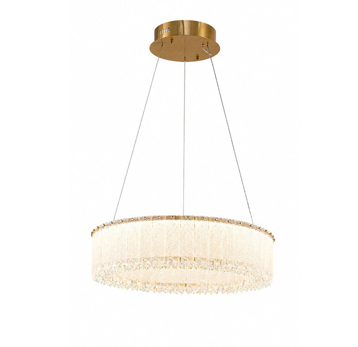 Crystal Chandelier (MK01) in Brass by Bethel