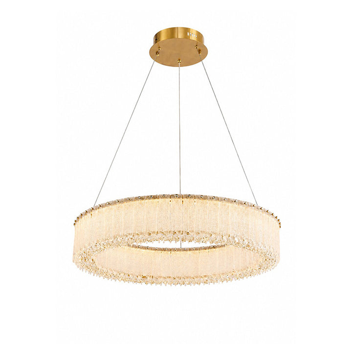 Crystal Chandelier (MK02) in Brass by Bethel