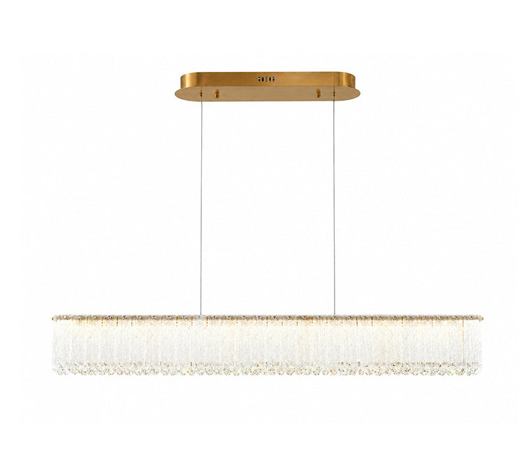 Crystal Chandelier (MK04) in Brass by Bethel