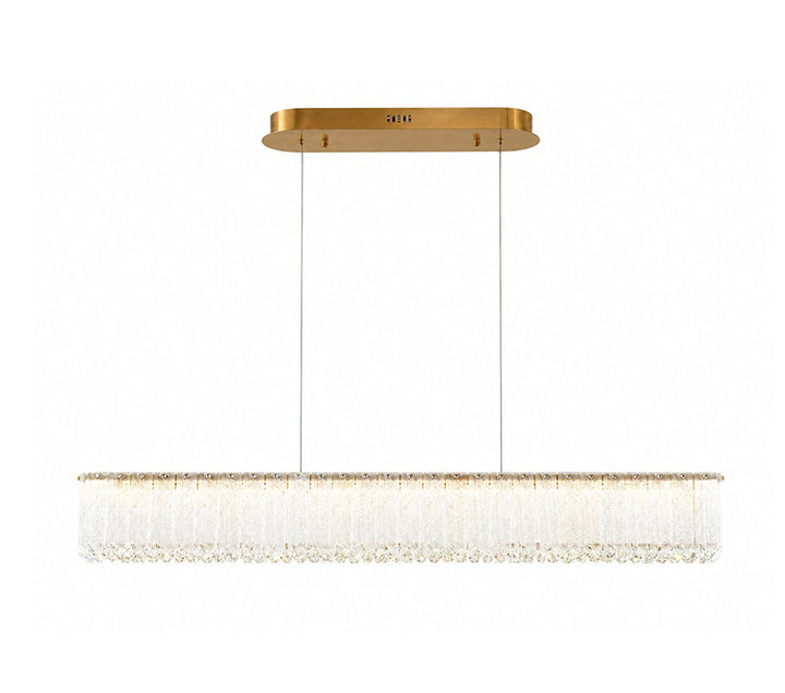 Crystal Chandelier (MK04) in Brass by Bethel