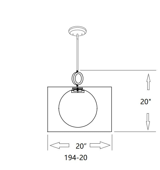 Arosia - 1 Light Pendant