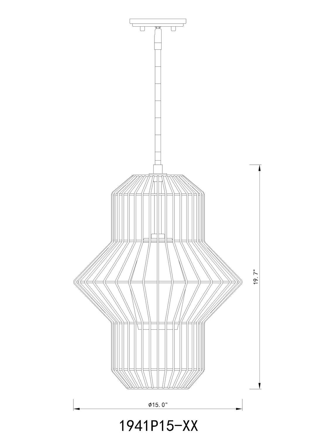 Orsay - 1 Light Pendant