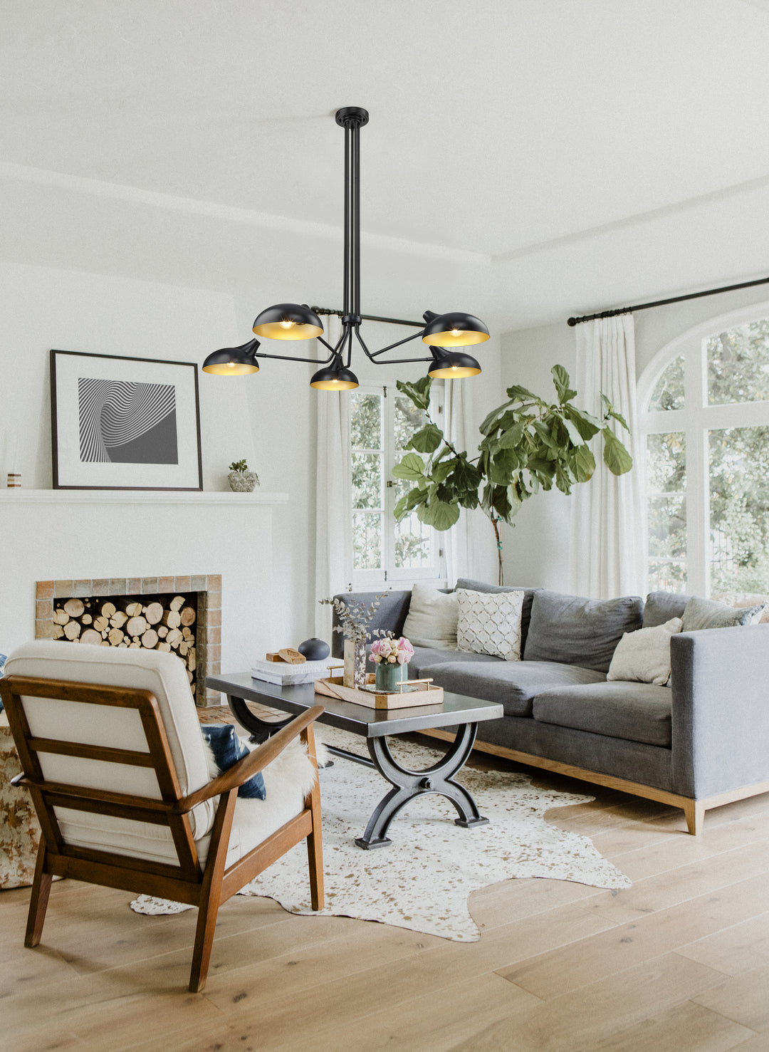 Bellamy - 5 Light Semi-Flush Mount