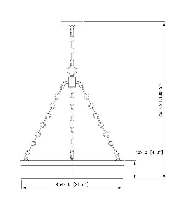 Anders - LED 3 Light Chandelier
