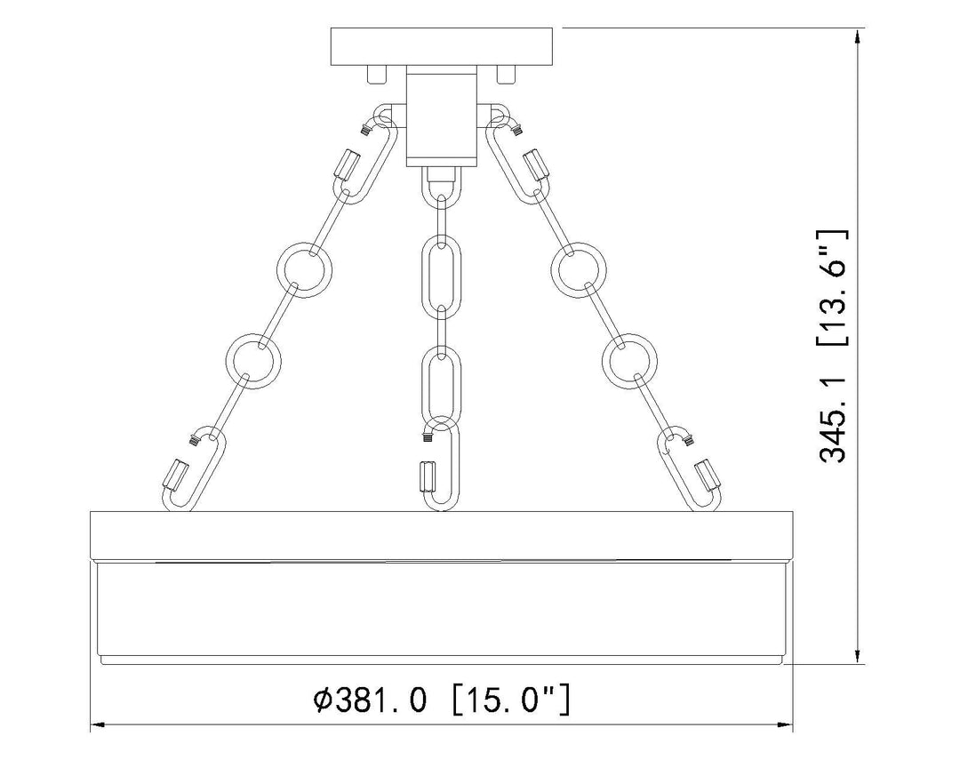 Anders - LED Semi-Flush Mount