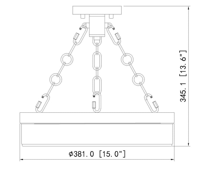 Anders - LED Semi-Flush Mount