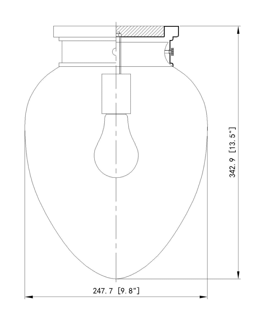 Gideon - 1 Light Flush Mount