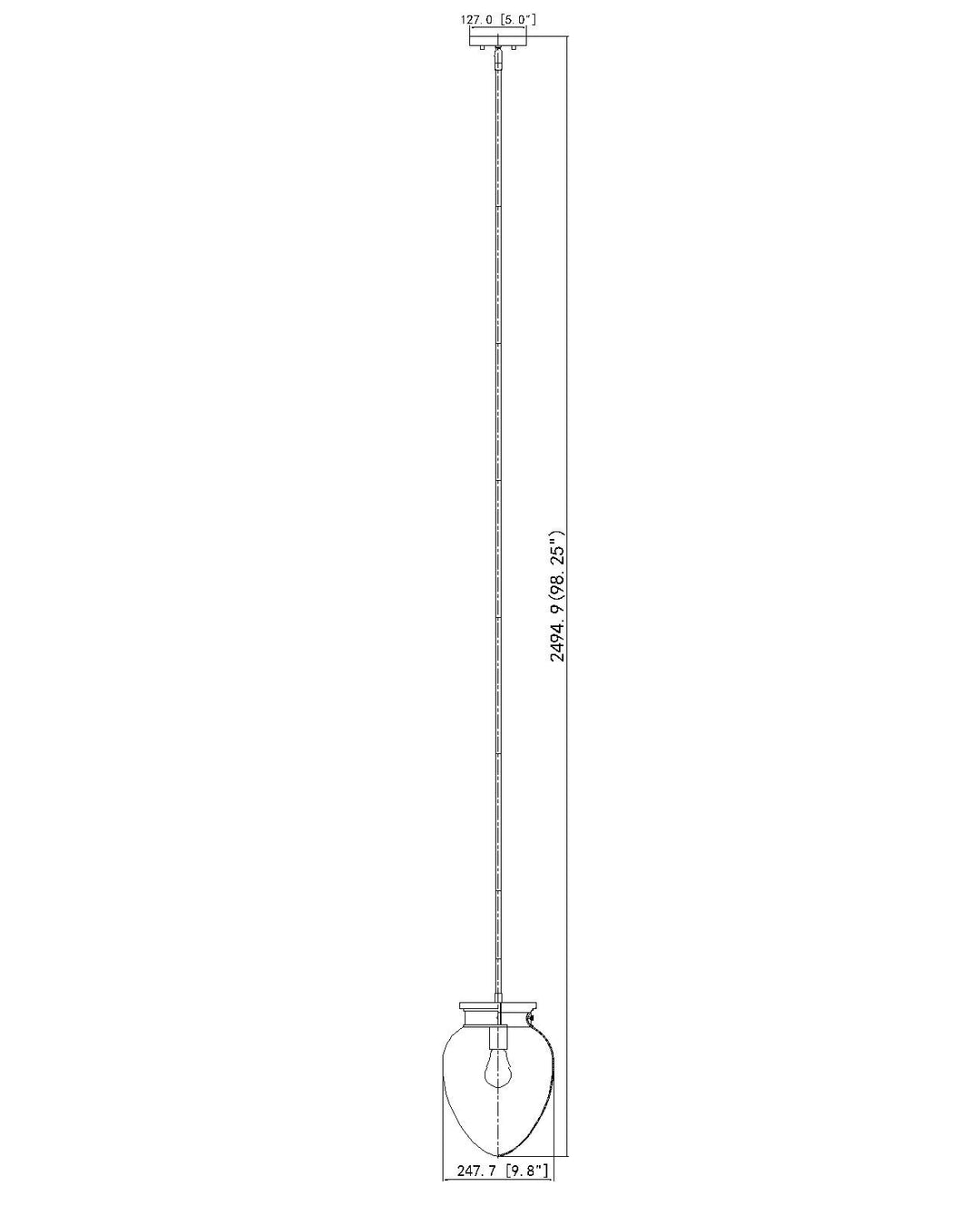 Gideon - 1 Light Pendant