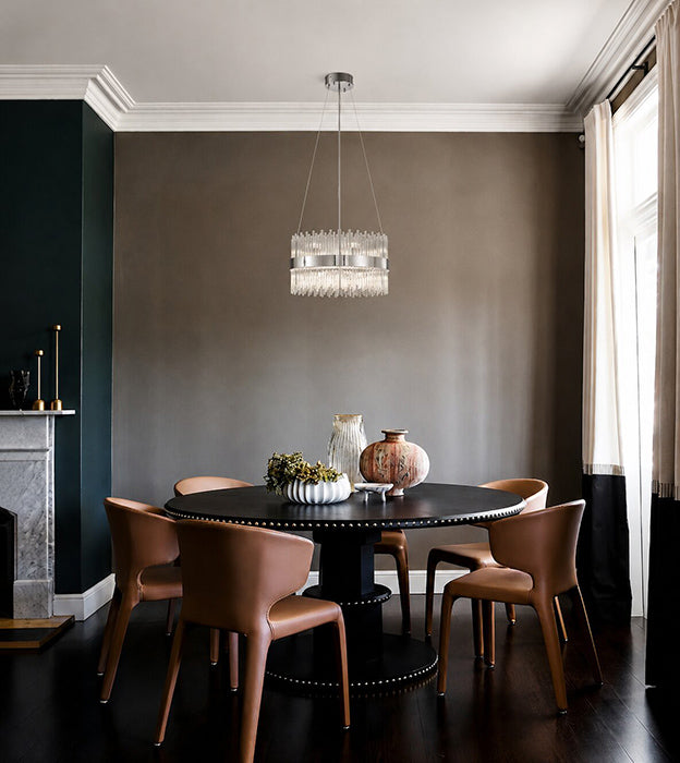 Halo Frame Chandelier with Clear Glass Rods by Bethel - view 25