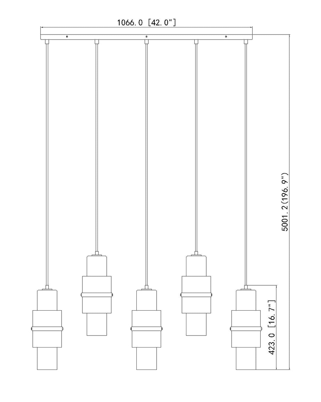 Cayden - Linear Chandelier
