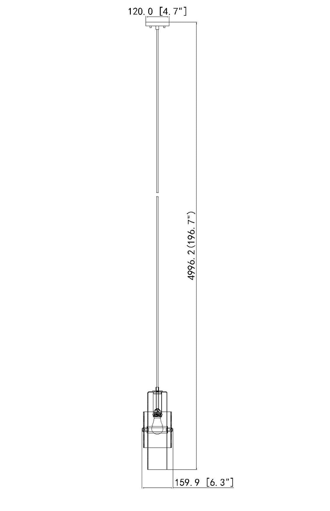 Cayden - 1 Light Pendant
