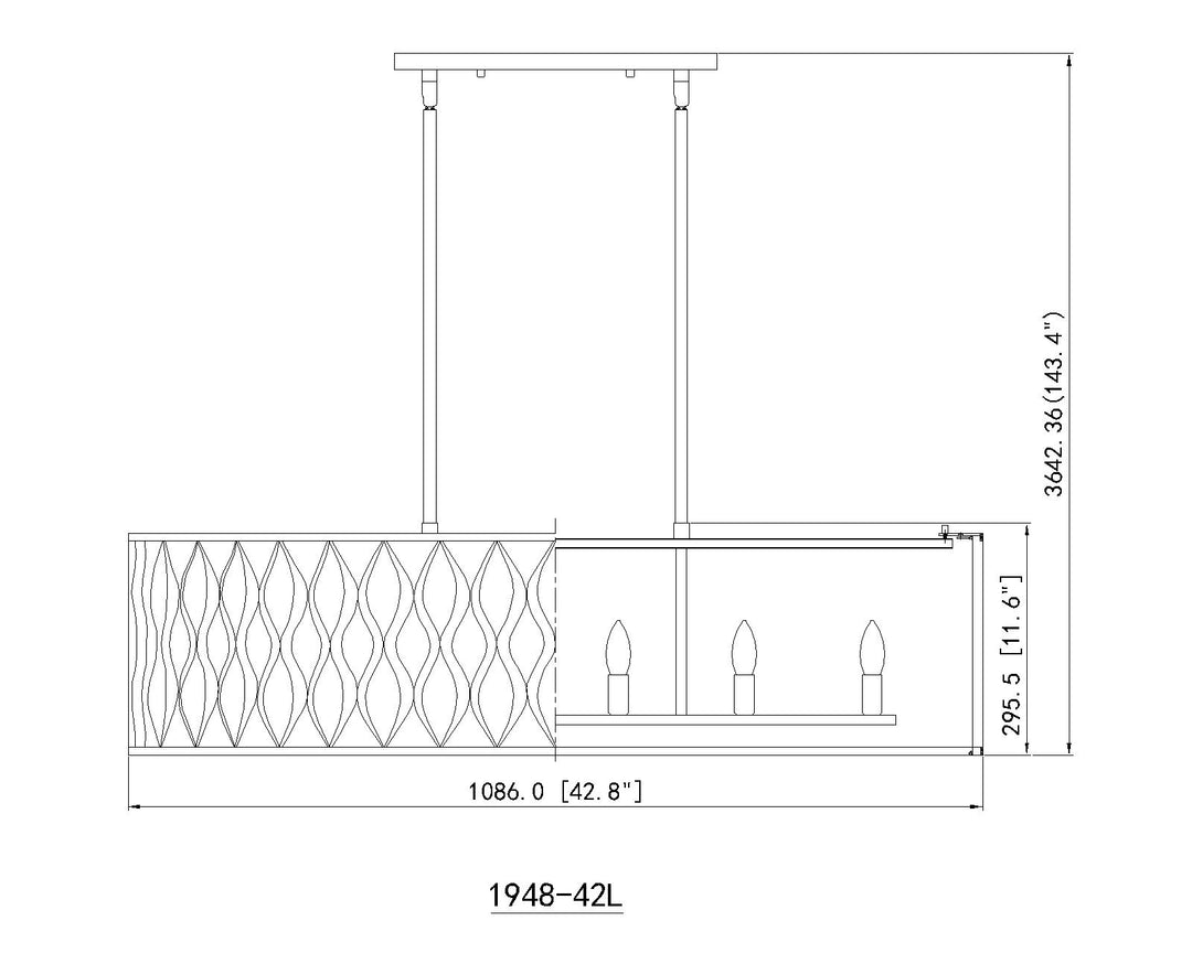 Harden - 42 Light Linear Chandelier by Z-Lite - view 8
