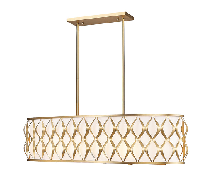 Harden - 42 Light Linear Chandelier in Modern Gold by Z-Lite