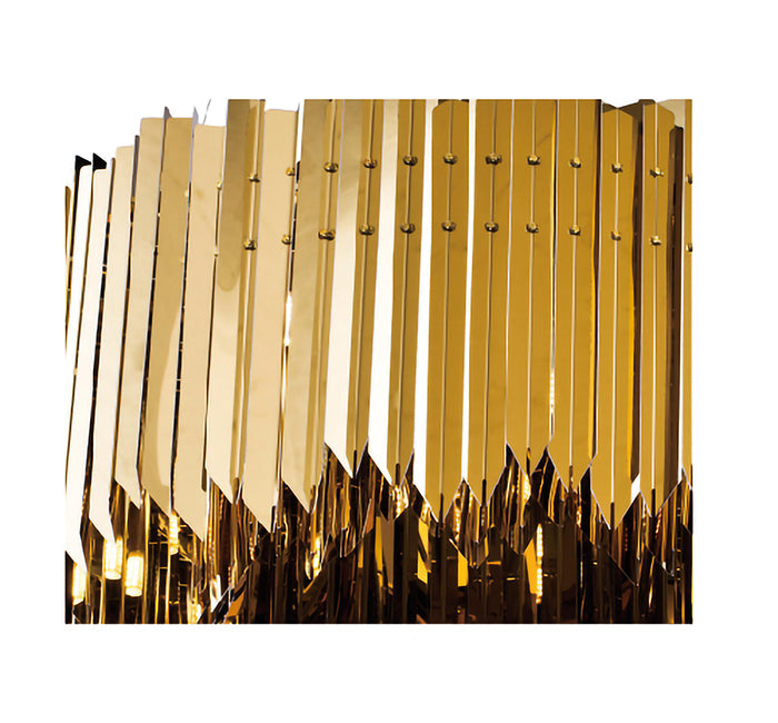 Stainless Steel Spiked Drum Chandelier by Bethel - view 8