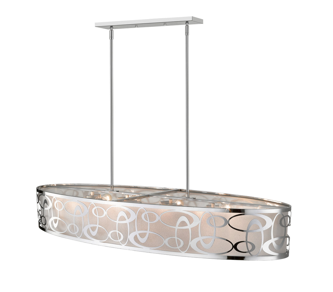 Opal - 8 Light Linear Chandelier