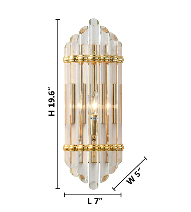 Frame Wall Sconce with Clear Glass Rods (MU45) by Bethel - view 14