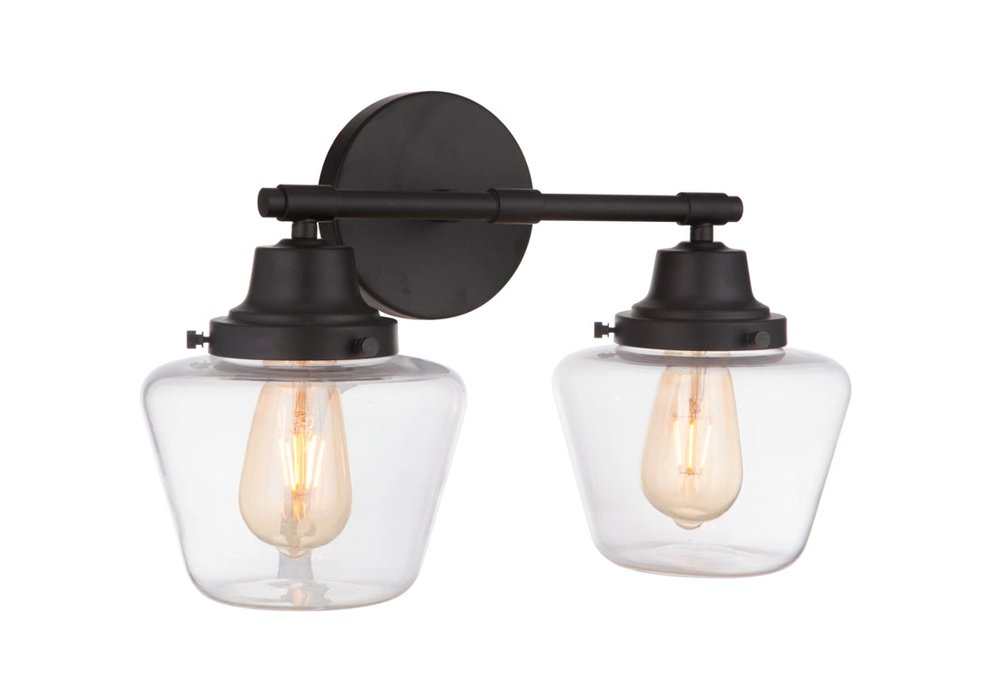 Essex Vanity Light in Flat Black by Craftmade