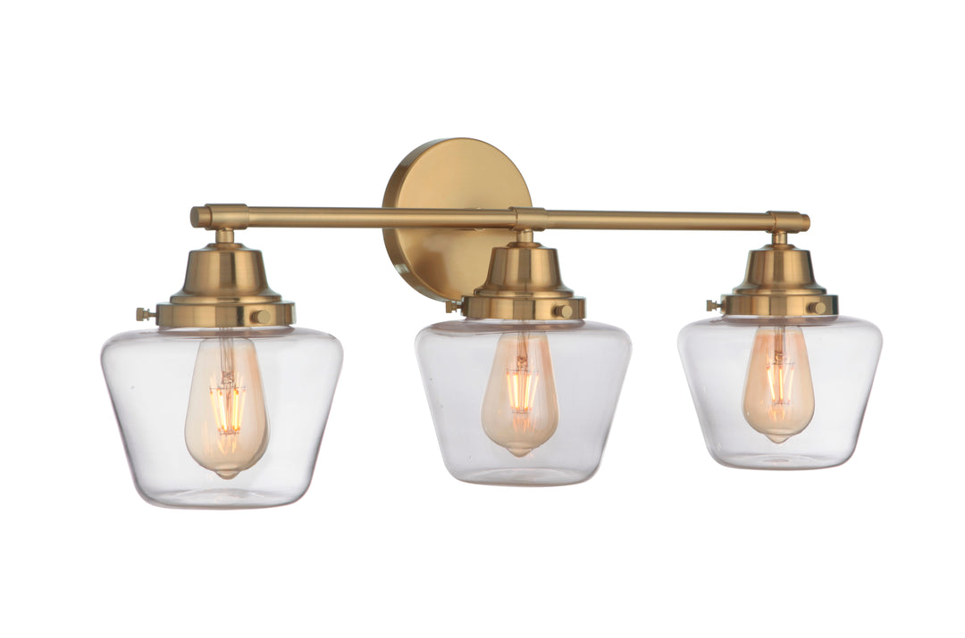 Essex Vanity Light in Satin Brass by Craftmade