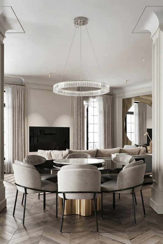 Clear Crystal Halo Chandelier with Hardware by Bethel - view 6