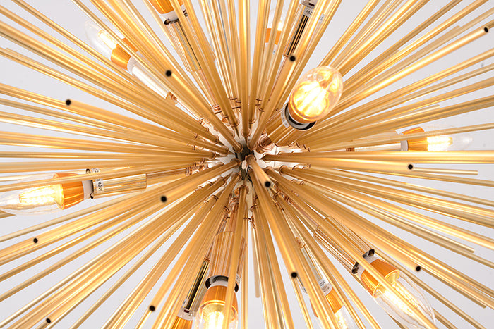 Aluminum Brass Sputnik Chandelier by Bethel - view 6