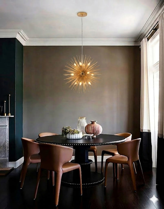 Aluminum Brass Sputnik Chandelier by Bethel - view 8