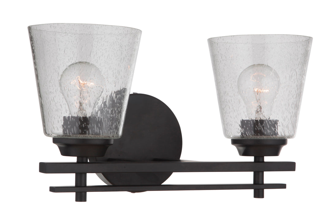 Drake Vanity Light in Flat Black by Craftmade