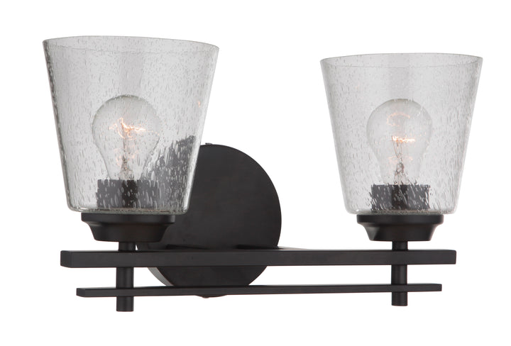 Drake Vanity Light in Flat Black by Craftmade