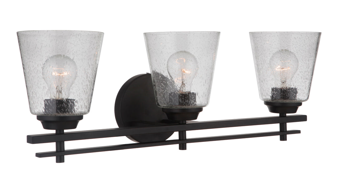 Drake Vanity Light in Flat Black by Craftmade