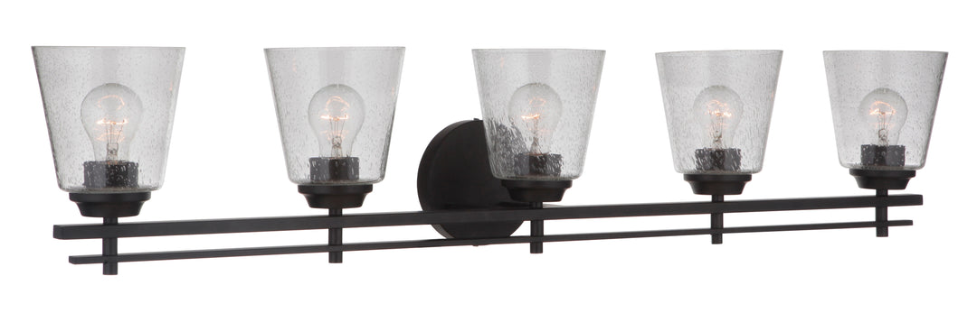 Drake Vanity Light in Flat Black by Craftmade