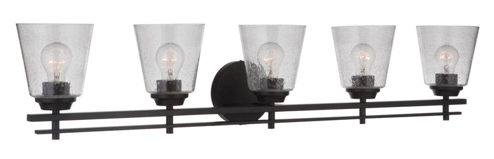Drake Vanity Light in Flat Black by Craftmade