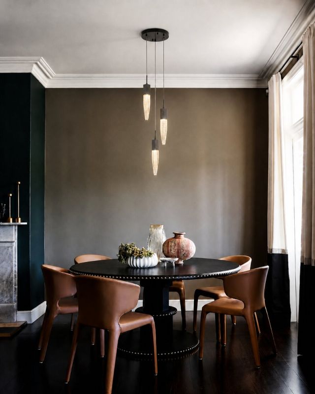 Gun Metal Frame Chandelier with Clear Bubble Crystal Pendants by Bethel - view 7