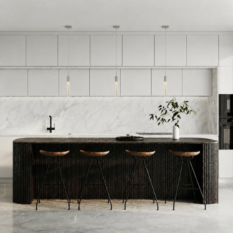 Clear Hexagon Bubble Crystal Pendant Light with Hardware by Bethel - view 14