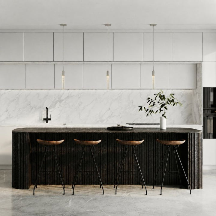 Clear Hexagon Bubble Crystal Pendant Light with Hardware by Bethel - view 14