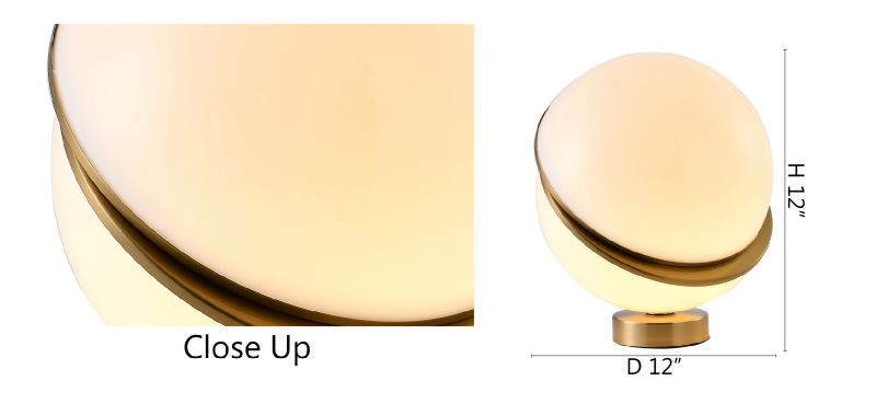 Gold Table Lamp by Bethel - view 4