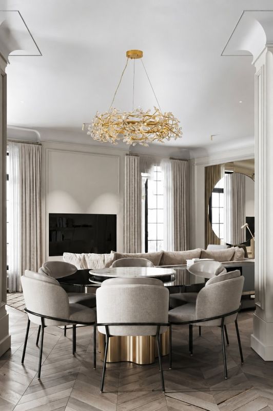 Gold Glass Chandelier (IMP32) by Bethel - view 5