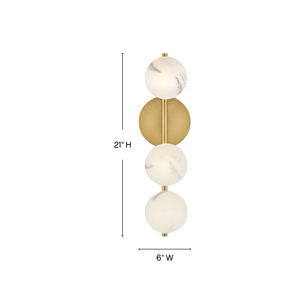 Selene Large Three Light Sconce