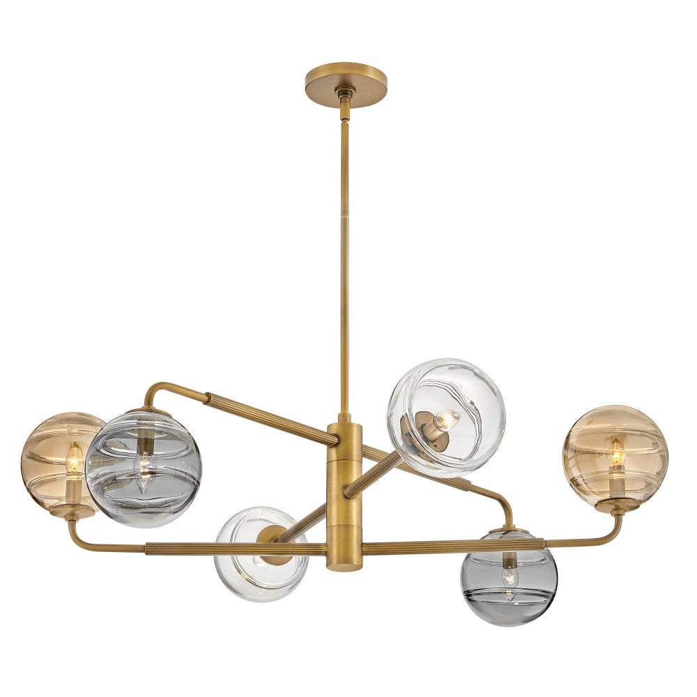 Oberon Large Adjustable Single Tier Chandelier
